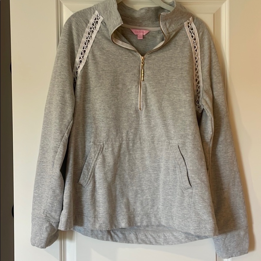 Sz L Lilly Pulitzer Grey Popover